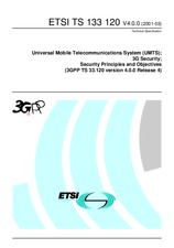 Standard ETSI TS 133120-V4.0.0 31.3.2001 preview