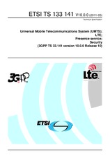 Standard ETSI TS 133141-V10.0.0 16.5.2011 preview
