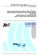 Standard ETSI TS 133203-V6.6.0 31.3.2005 preview