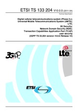 Standard ETSI TS 133204-V10.0.0 15.4.2011 preview