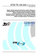 Standard ETSI TS 133222-V7.2.0 30.9.2006 preview