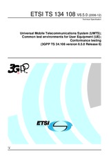 Standard ETSI TS 134108-V6.5.0 31.12.2006 preview