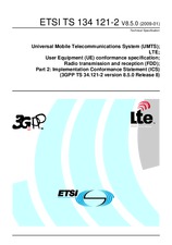 Standard ETSI TS 134121-2-V8.5.0 30.1.2009 preview