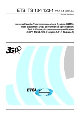 Standard ETSI TS 134123-1-V5.11.1 29.4.2005 preview
