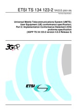 Standard ETSI TS 134123-2-V4.0.0 30.9.2001 preview