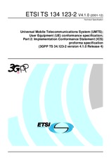 Standard ETSI TS 134123-2-V4.1.0 31.12.2001 preview