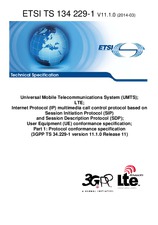 Standard ETSI TS 134229-1-V11.1.0 24.3.2014 preview