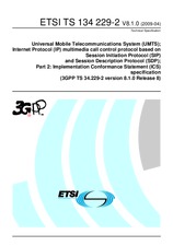 Standard ETSI TS 134229-2-V8.1.0 14.4.2009 preview