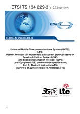 Standard ETSI TS 134229-3-V10.7.0 20.7.2015 preview