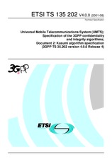 Standard ETSI TS 135202-V4.0.0 29.8.2001 preview
