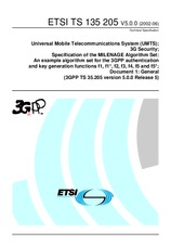 Standard ETSI TS 135205-V5.0.0 27.6.2002 preview
