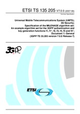 Standard ETSI TS 135205-V7.0.0 22.6.2007 preview