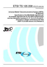Standard ETSI TS 135208-V5.0.0 27.6.2002 preview