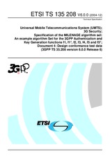 Standard ETSI TS 135208-V6.0.0 31.12.2004 preview