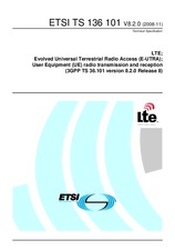 Standard ETSI TS 136101-V8.2.0 4.11.2008 preview