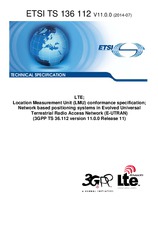 Standard ETSI TS 136112-V11.0.0 22.7.2014 preview