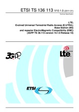Standard ETSI TS 136113-V10.1.0 20.1.2011 preview