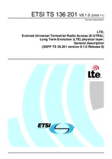 Standard ETSI TS 136201-V8.1.0 4.11.2008 preview