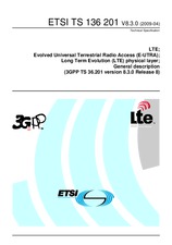 Standard ETSI TS 136201-V8.3.0 14.4.2009 preview