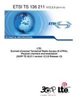 Standard ETSI TS 136211-V12.3.0 2.10.2014 preview