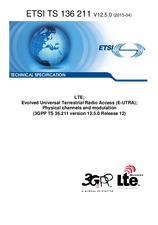 Standard ETSI TS 136211-V12.5.0 20.4.2015 preview