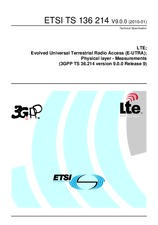 Standard ETSI TS 136214-V9.0.0 13.1.2010 preview