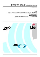Standard ETSI TS 136214-V9.2.0 23.6.2010 preview