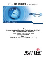 Standard ETSI TS 136300-V11.3.0 9.11.2012 preview