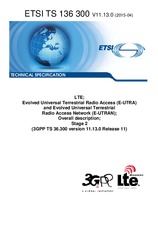 Standard ETSI TS 136300-V11.13.0 16.4.2015 preview
