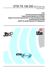 Standard ETSI TS 136305-V9.7.0 30.6.2011 preview