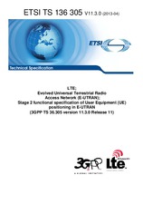 Standard ETSI TS 136305-V11.3.0 19.4.2013 preview