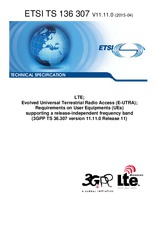 Standard ETSI TS 136307-V11.11.0 21.4.2015 preview