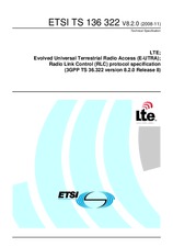 Standard ETSI TS 136322-V8.2.0 4.11.2008 preview
