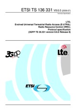 Standard ETSI TS 136331-V8.6.0 20.7.2009 preview