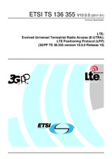 Standard ETSI TS 136355-V10.0.0 14.1.2011 preview