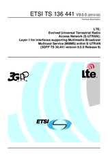 Standard ETSI TS 136441-V9.0.0 18.2.2010 preview