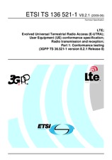 Standard ETSI TS 136521-1-V8.2.1 19.6.2009 preview