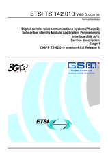 Preview ETSI TS 142019-V4.0.0 31.7.2001