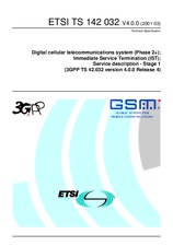 Preview ETSI TS 142032-V4.0.0 31.3.2001