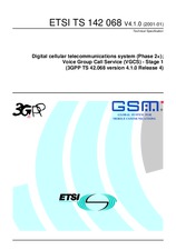Standard ETSI TS 142068-V4.1.0 14.8.2001 preview
