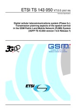 Standard ETSI TS 143050-V7.0.0 30.6.2007 preview