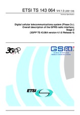 Standard ETSI TS 143064-V4.1.0 30.4.2001 preview