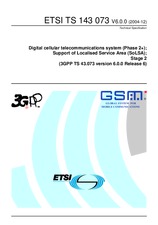 Standard ETSI TS 143073-V6.0.0 31.12.2004 preview