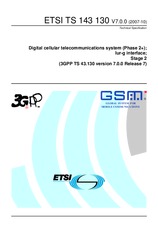 Standard ETSI TS 143130-V7.0.0 17.10.2007 preview