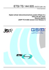 Standard ETSI TS 144005-V4.0.0 15.5.2001 preview