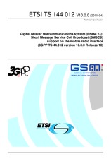 Standard ETSI TS 144012-V10.0.0 4.4.2011 preview