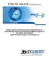 Standard ETSI TS 144012-V11.0.0 18.10.2012 preview