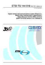 WITHDRAWN ETSI TS 144018-V4.15.0 18.7.2003 preview