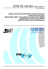 Standard ETSI TS 144031-V4.6.0 31.7.2002 preview