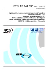 WITHDRAWN ETSI TS 144035-V5.0.0 30.9.2002 preview